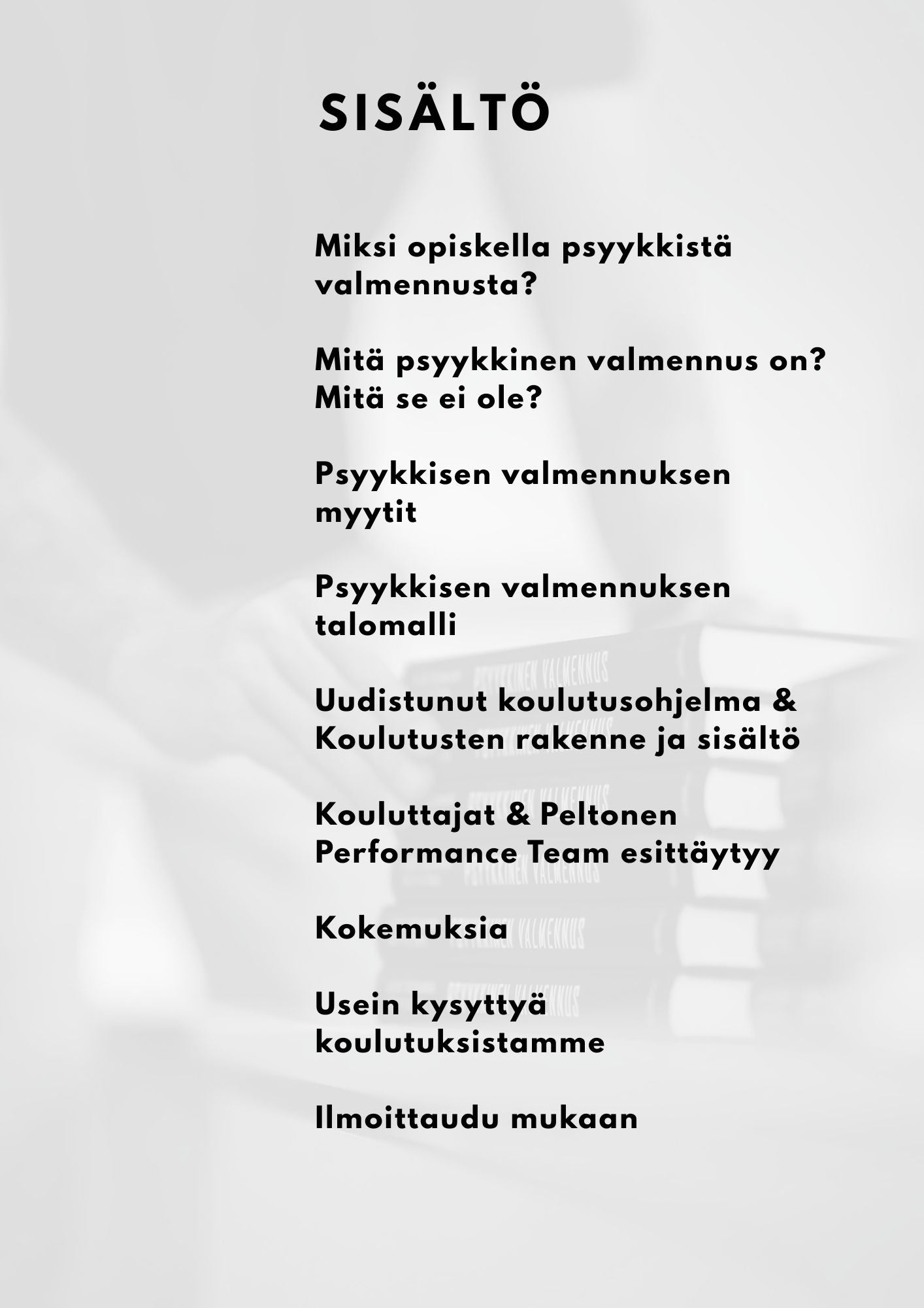 ILMAINEN Psyykkinen valmennus - koulutusopas